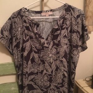 LOFT short-sleeve blouse